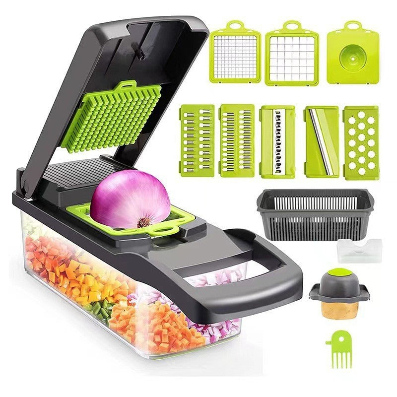 14-in-1 Vegetable Slicer - Food Chopper Cutter