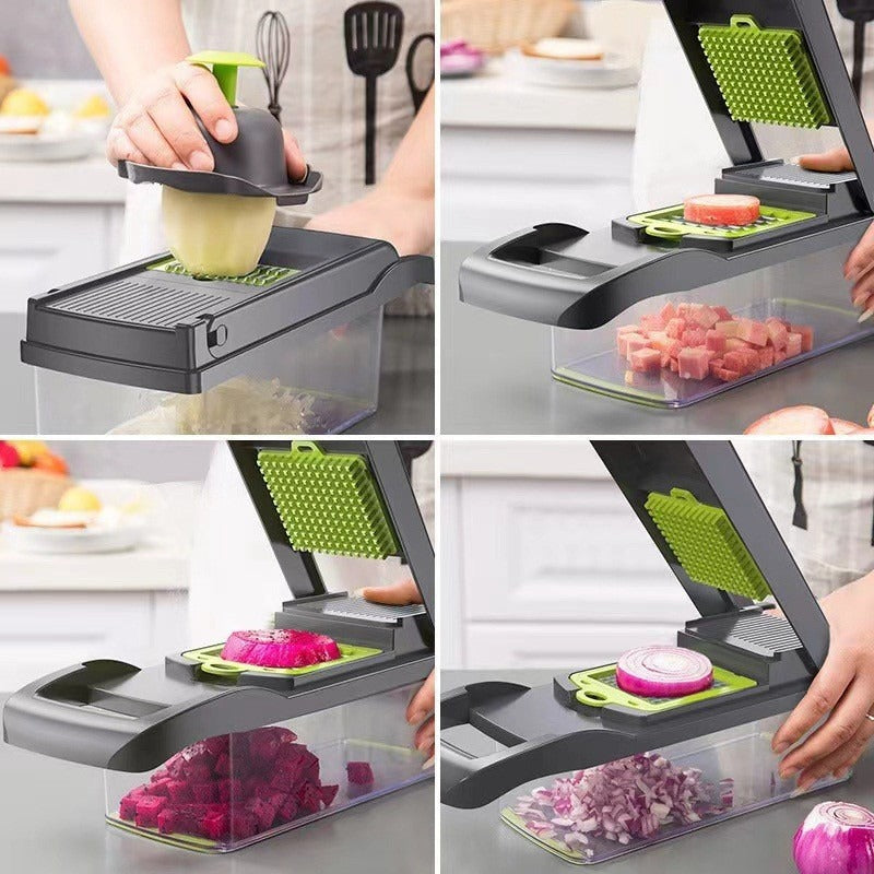 14-in-1 Vegetable Slicer - Food Chopper Cutter