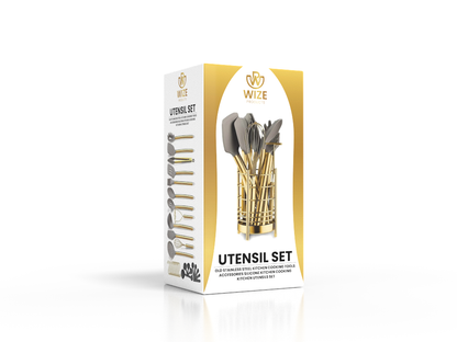 38 Piece Gold Cooking Utensils Set