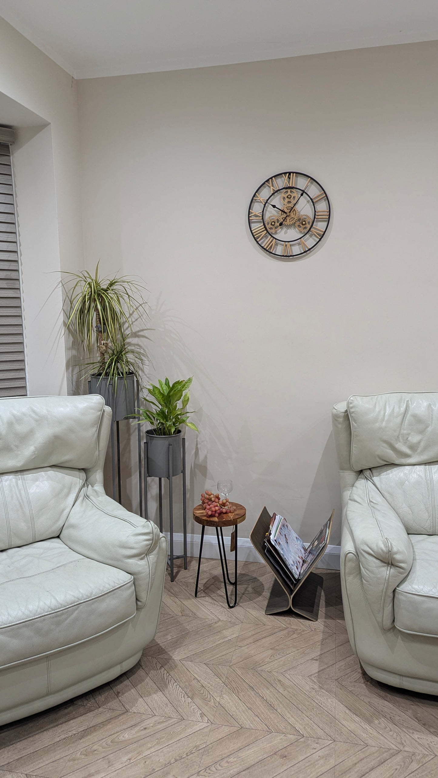 40cm Wall Clock,3D Gear Vintage Industrial Silent Roman Numeral Wall Clock