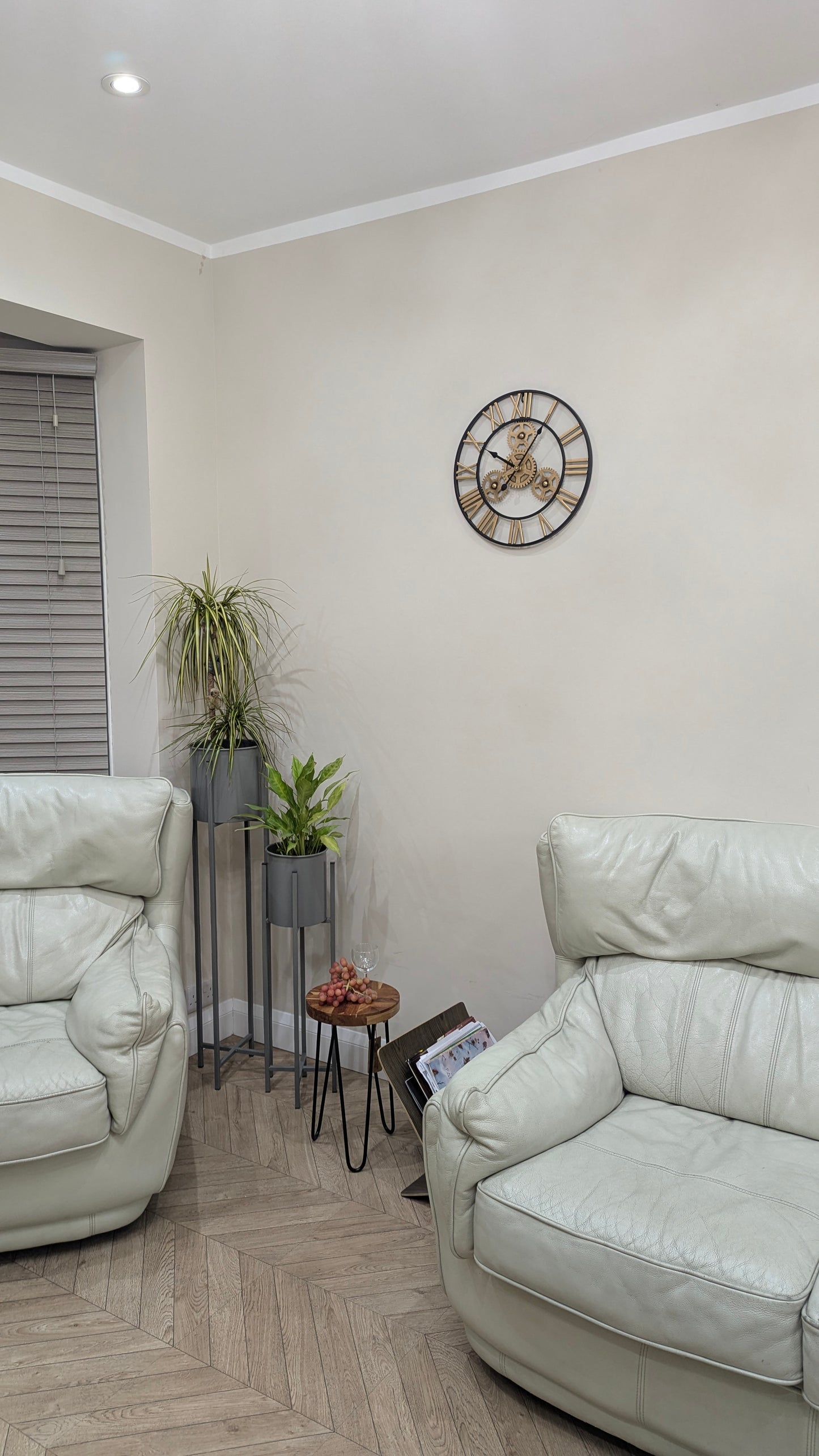 40cm Wall Clock,3D Gear Vintage Industrial Silent Roman Numeral Wall Clock